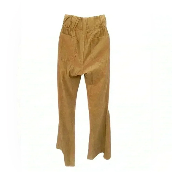 Skylar + Madison women’s mustard yellow corduroy wide leg pants wide waist - Picture 5 of 6